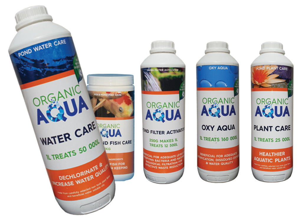 Organic Aqua Standard Pond Products range