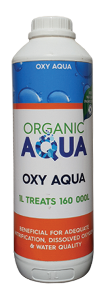 Image of a bottle that contains organic aqua Pond Oxy Aqua 1l